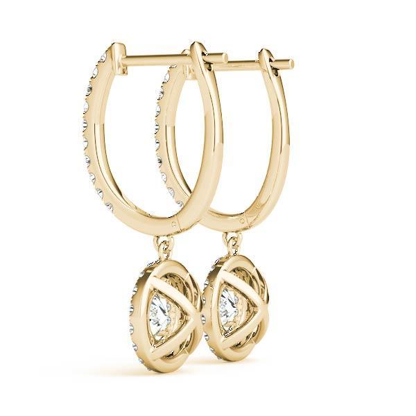 Diamond Earrings 1.84 ct tw 14kt Gold