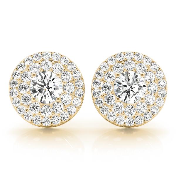 Diamond Earrings 2.31 ct tw 14kt Gold