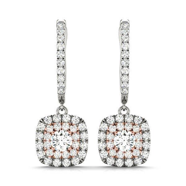 Diamond Earrings 1.45 ct tw 14kt Gold