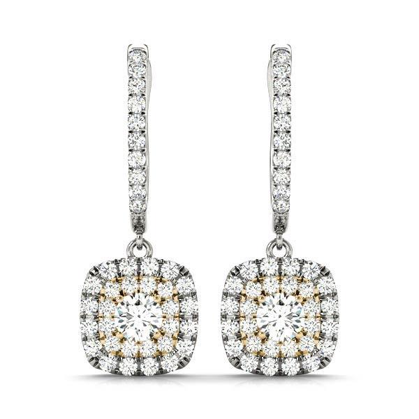 Diamond Earrings 1.45 ct tw 14kt Gold