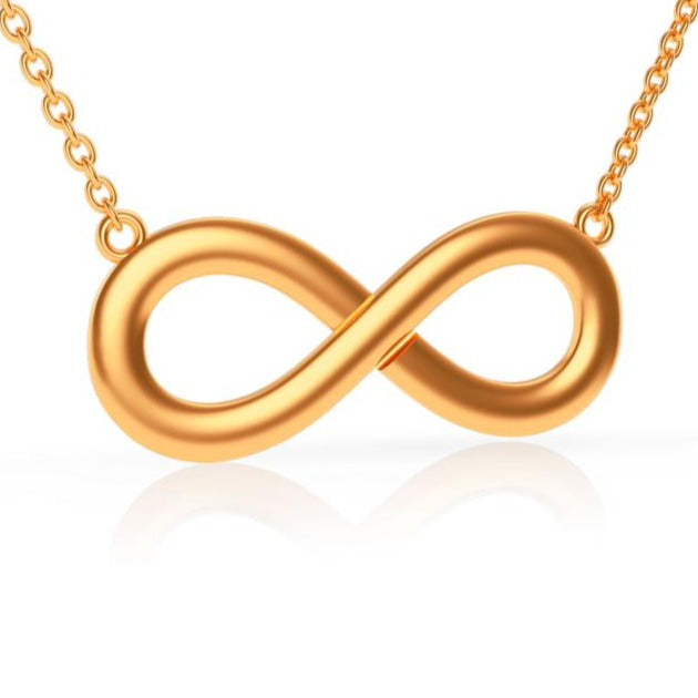 Infinity Necklace Large in Silver