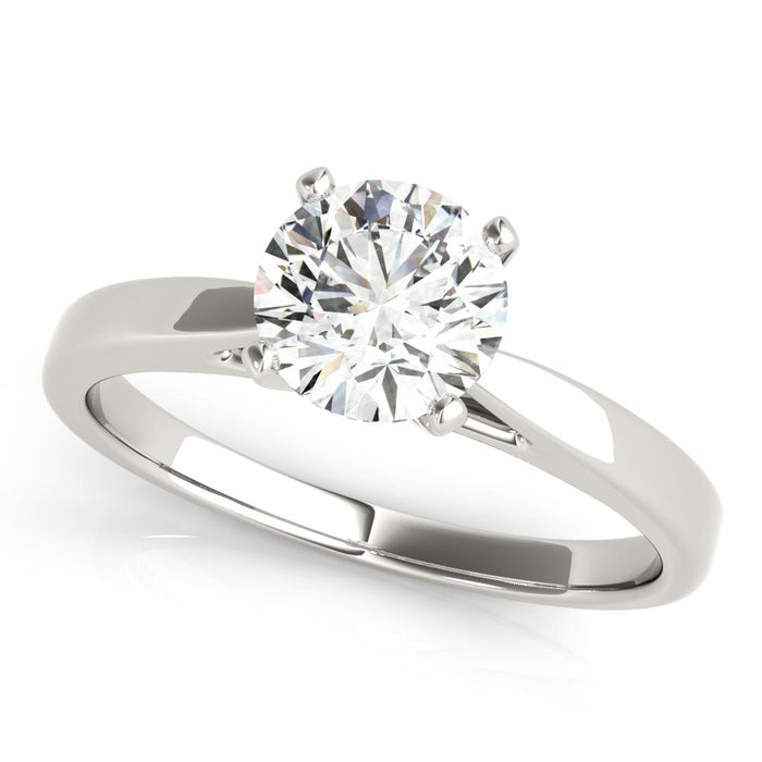 0.25-0.75CT Solitaire Round Diamond Engagement Ring Women's 14kt Gold