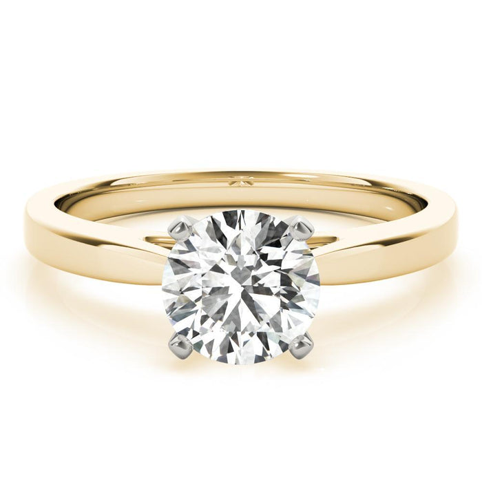 1.00-2.00CT Solitaire Round Diamond Engagement Ring Women's 14kt Gold