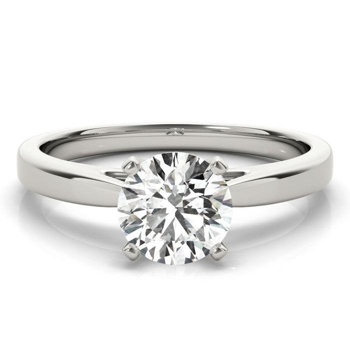 0.25-0.75CT Solitaire Round Diamond Engagement Ring Women's 14kt Gold