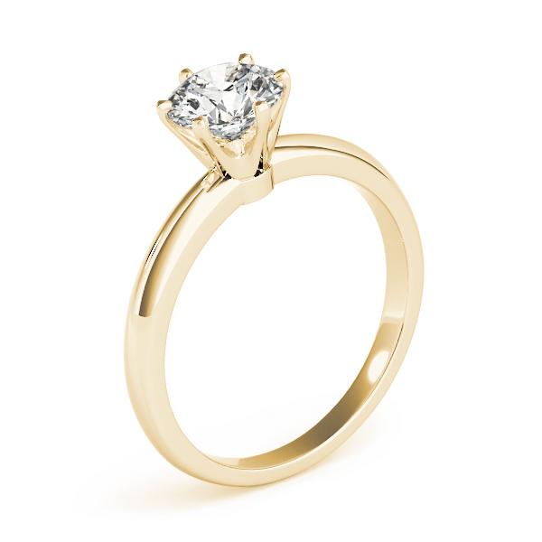 3.00-5.00CT Solitaire Round Diamond Engagement Ring Women's 14kt Gold