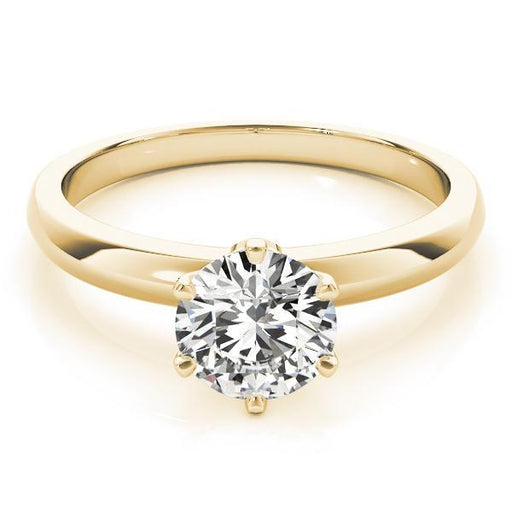 3.00-5.00CT Solitaire Round Diamond Engagement Ring Women's 14kt Gold