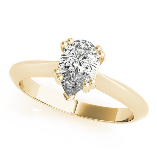 Solitaire Pear Diamond Engagement Ring Women's 1.00CT 14kt Gold