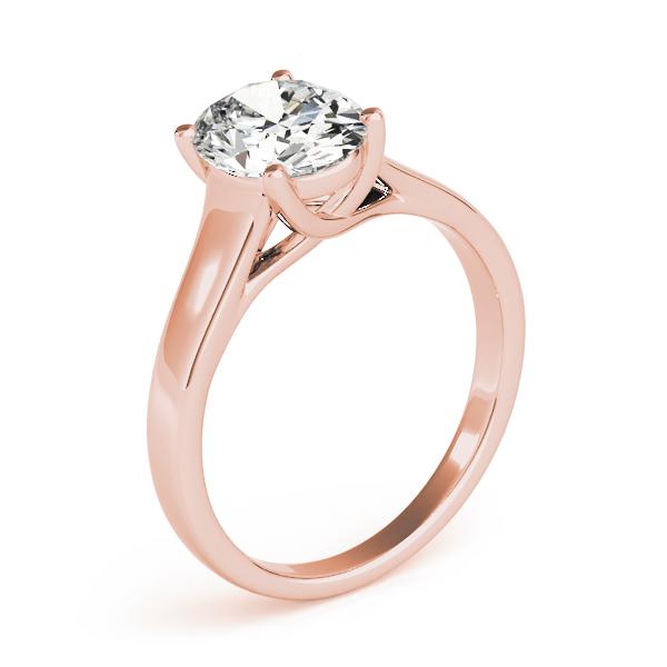 Solitaire Oval Diamond Engagement Ring Women's 1.00CT 14kt Gold