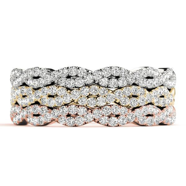 Stackable Diamond Rings 0.29ct 14kt Gold - $1,799 for Set of 3