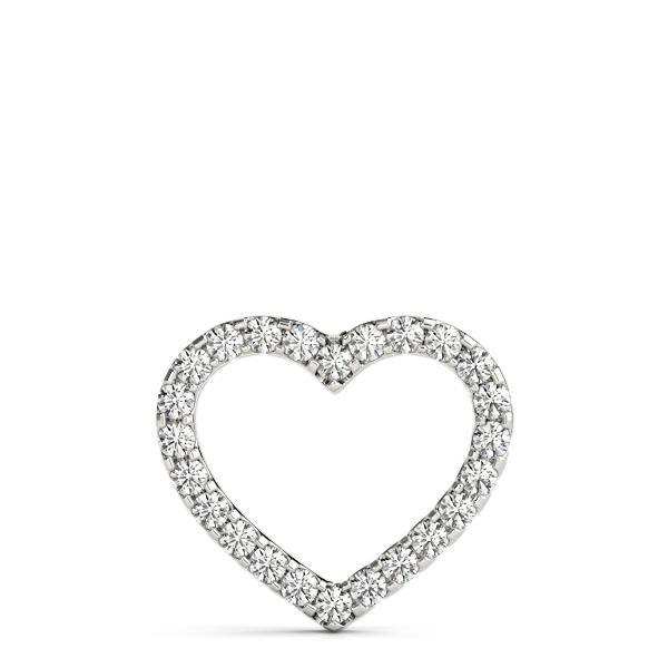 Diamond Necklace Heart 2.50 ct tw 14kt Gold