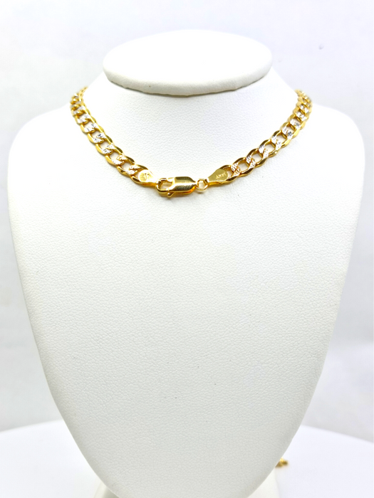 Cuban Diamond Cut Chain 14kt 5MM - All lengths available