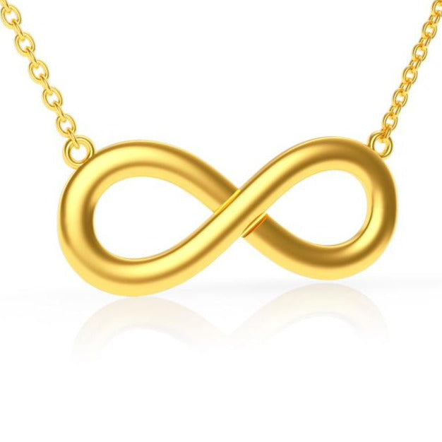 Infinity Necklace Large in 14kt Gold