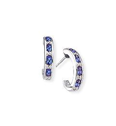 Tanzanite 2.50 ct tw earrings with 0.35 ct tw Diamonds & 14kt Gold