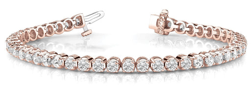 Line Diamond Bracelet 5.86ct tw Ladies - 14kt Gold