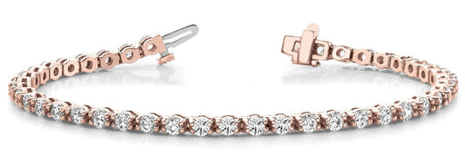 Line Diamond Bracelet 5.13ct tw Ladies - 14kt Gold