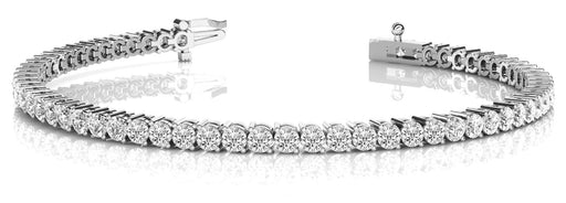 Line Diamond Bracelet 3.37ct tw Ladies - 14kt Gold