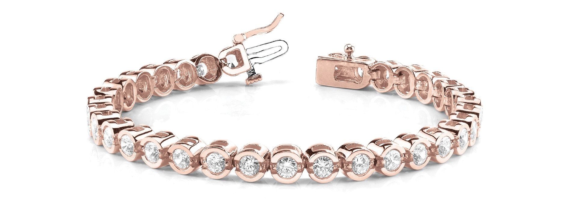 Fancy Diamond Bracelet Ladies 5.89ct tw - 14kt Rose Gold
