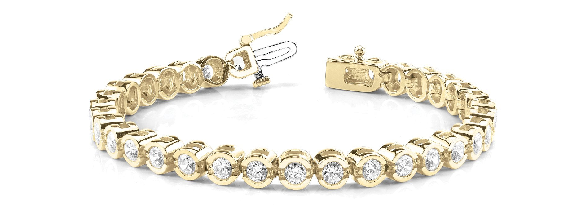 Fancy Diamond Bracelet Ladies 5.89ct tw - 14kt Yellow Gold