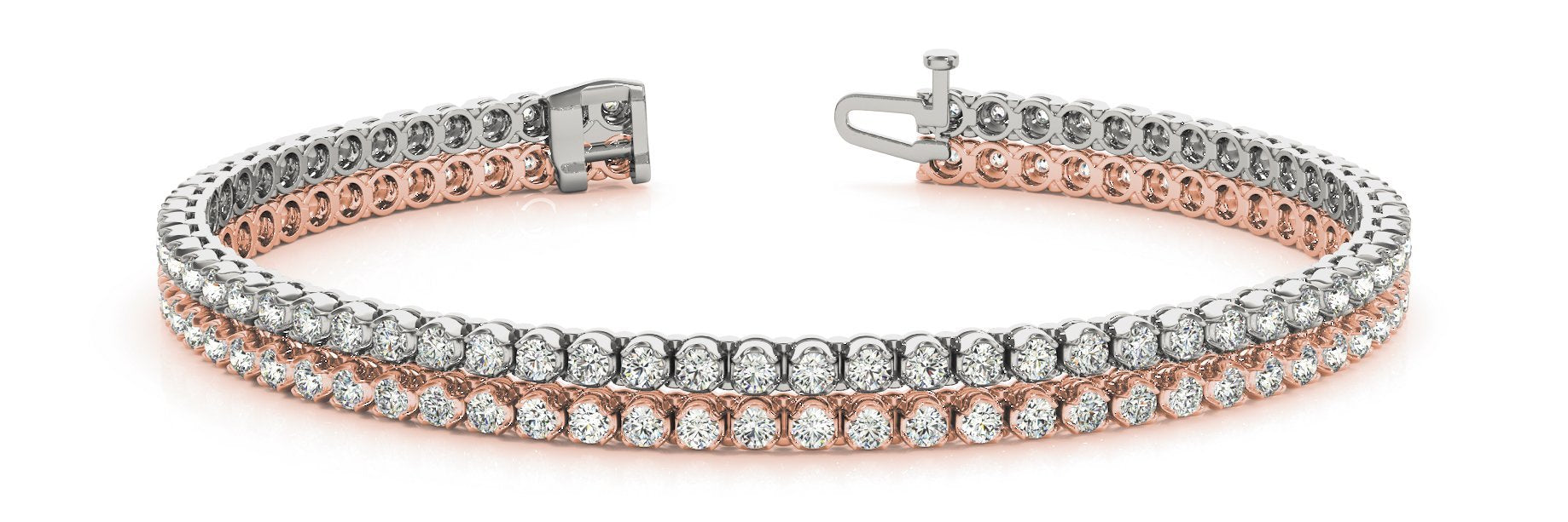 Line Diamond Bracelet 1.43ct tw Ladies - 14kt Gold
