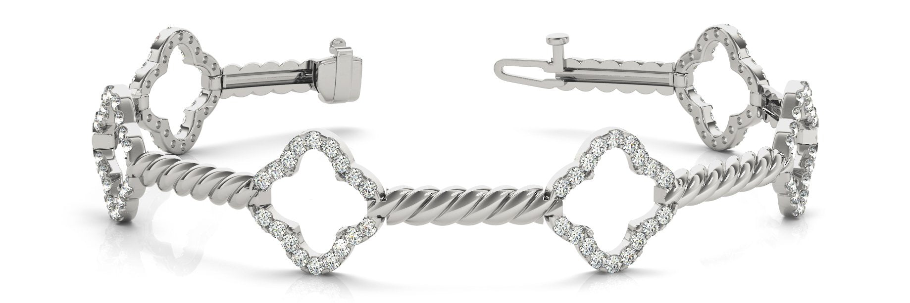 Fancy Diamond Bracelet Ladies 1ct tw - 14kt Gold