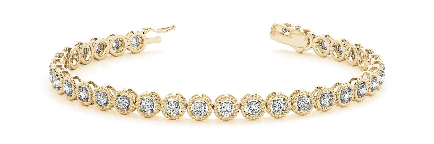 Fancy Diamond Bracelet Ladies 1.58ct tw - 14kt Yellow Gold