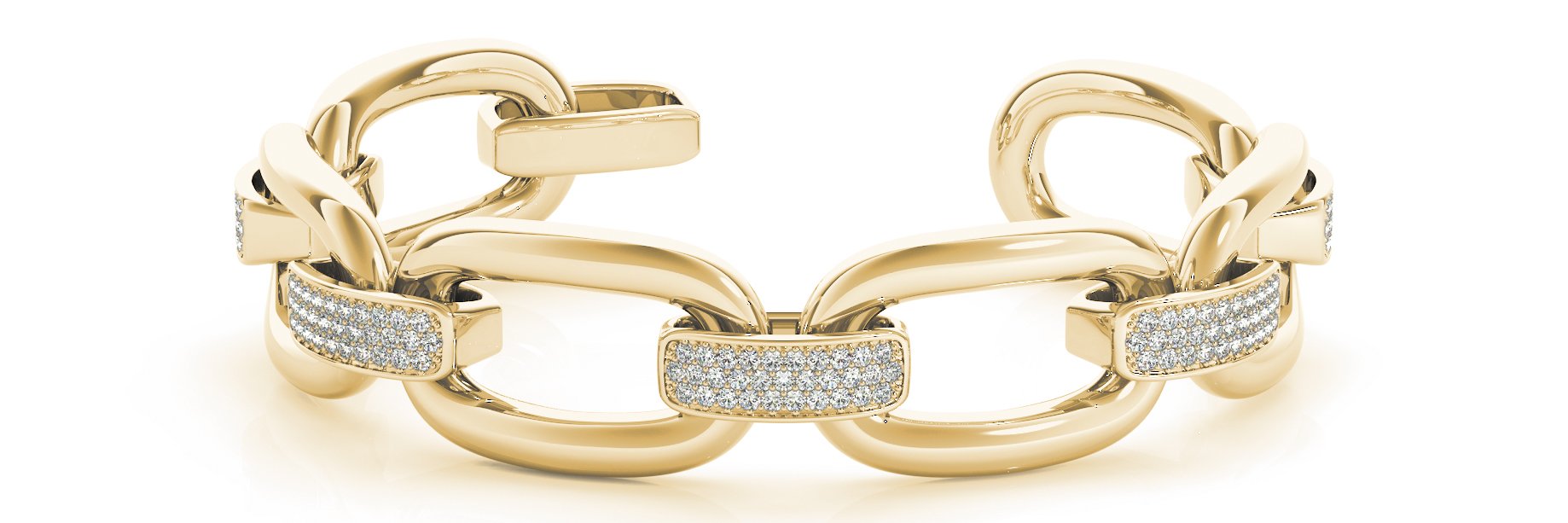 Diamond Bangle 2.59ct tw - Ladies 14kt Gold