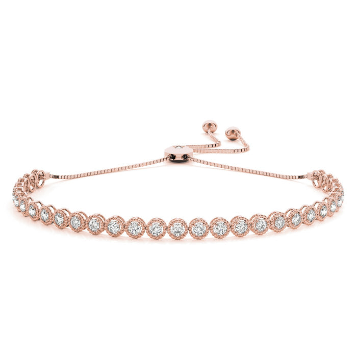 Fancy Diamond Bracelet Ladies 0.72ct tw - 14kt Rose Gold