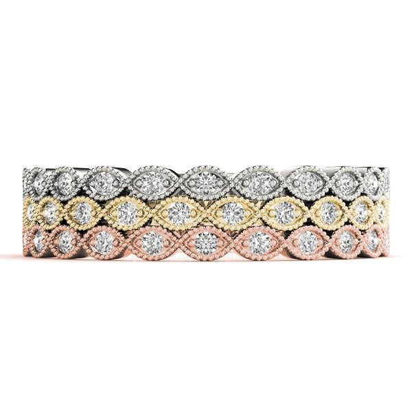 Stackable Diamond Rings 0.12ct 14kt Gold - $1500 for Set of 3