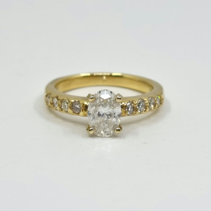 Diamond Ring Women's DR 1.00 tw DR 0.40ct tw with 14Kt Gold