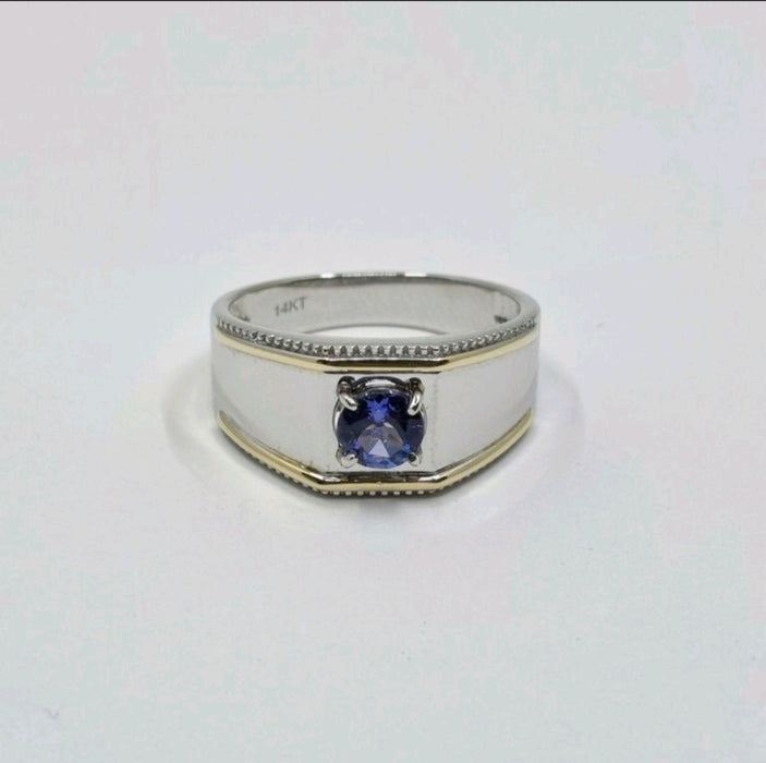 Tanzanite 1.00ct Ring & 14kt Gold