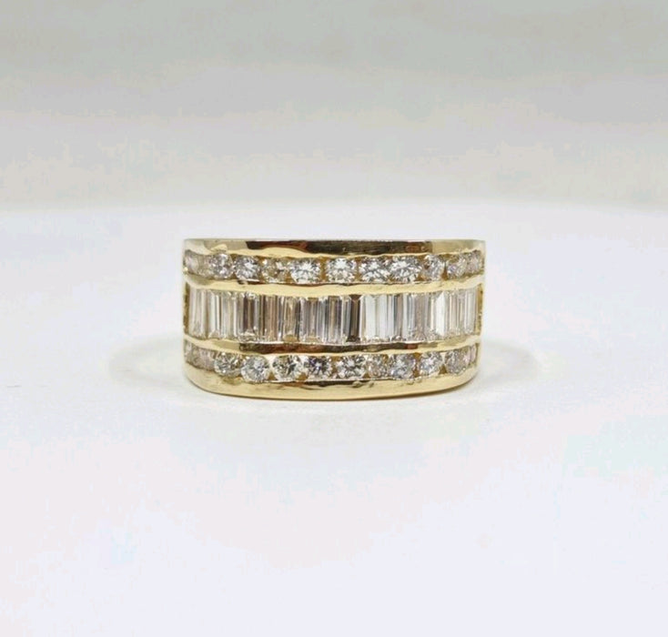 Diamond Ring Women's 2.55 ct tw with 14kt Gold