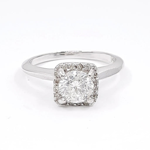 Round Diamond 0.95ct tw Engagement Ring Women's 14kt Gold