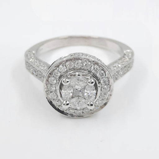 Round Diamond 0.80ct tw Engagement Ring Women's 14kt Gold