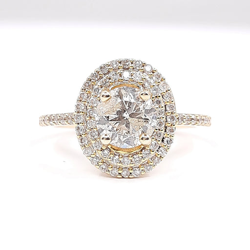 Round Diamond 1.53ct tw Engagement Ring Women's 14kt Gold