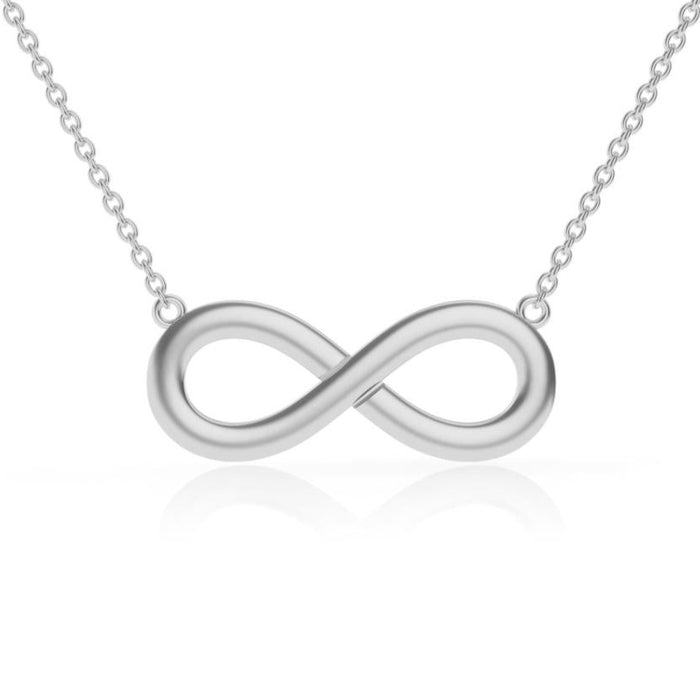 Infinity Necklace Medium in Silver