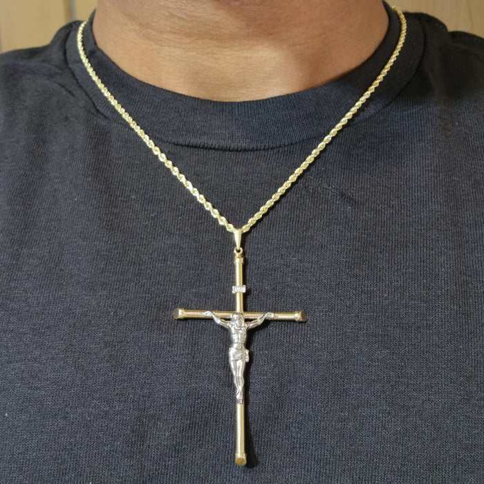 14kt Large Cross Crucifix Pendant