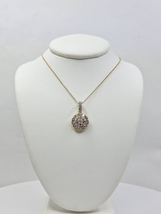 SeaFraa Round Diamond Necklace 1.15 carats of diamonds in 14kt Gold