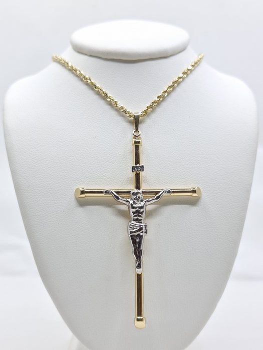 14kt Large Cross Crucifix Pendant