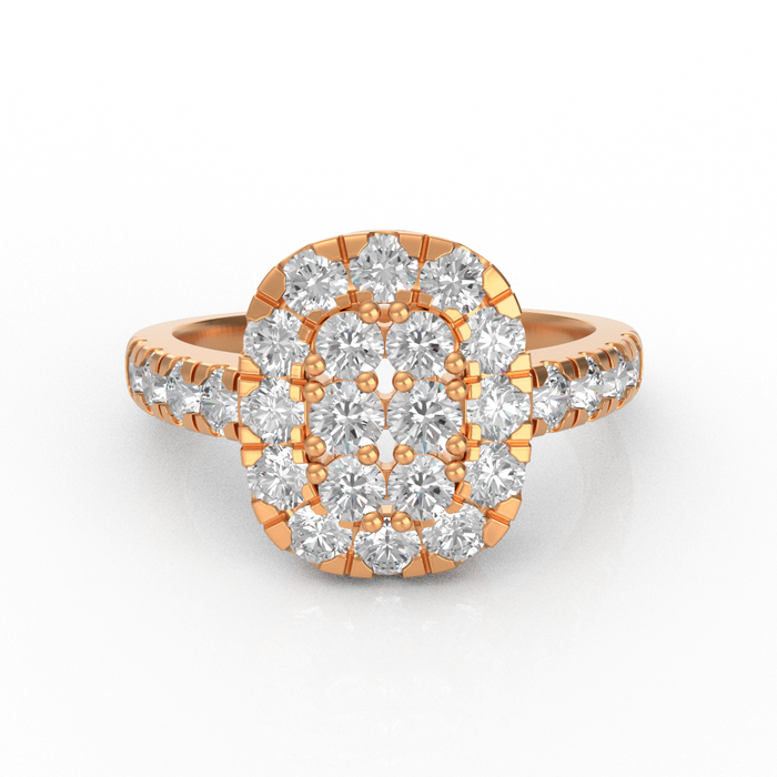 SeaFraa Cushion Shape Diamond Ring 1.10 carats of diamonds in 14kt Gold