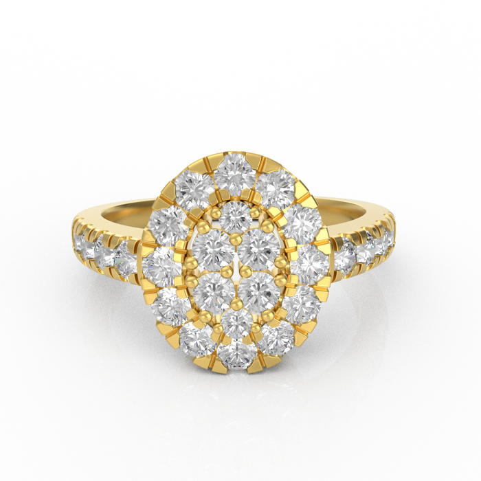 SeaFraa Oval Shape Diamond Ring 1.10 carats of diamonds in 14kt Gold