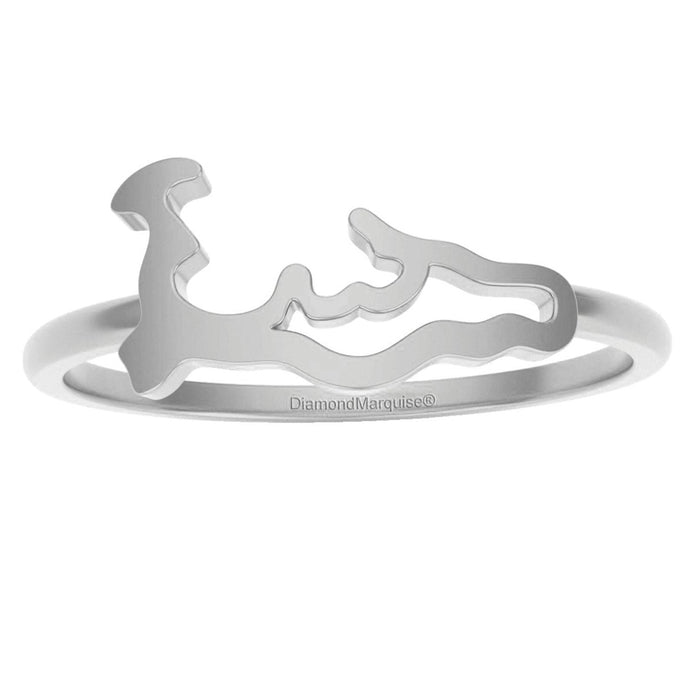 14kt Gold Cayman Map Ring