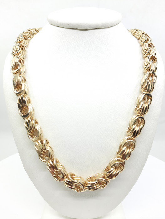 King's Link Chain 14kt 7MM - All lengths available