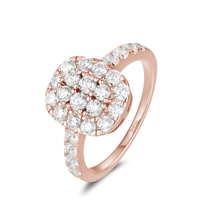 SeaFraa Cushion Shape Diamond Ring 1.10 carats of diamonds in 14kt Gold