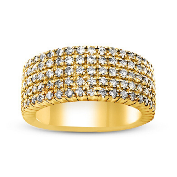 Diamond Ring Women's 1.62ct tw with 14kt Gold