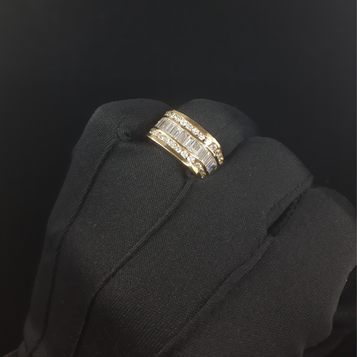 Men's Diamond Ring 2.55ct tw 14kt Gold